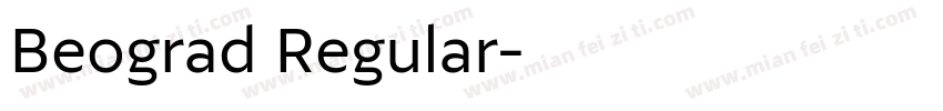 Beograd Regular字体转换